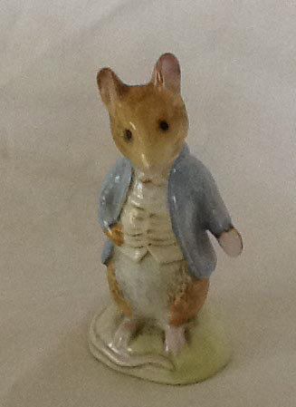 Beswick Beatrix Potter Gold Backstamp Johnny Town Mouse Figurine